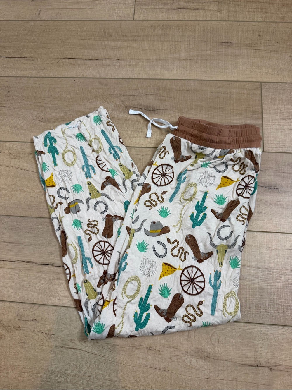 Little Sleepies Ready to Rodeo Men’s Bamboo Pajama Pants Size Large Western